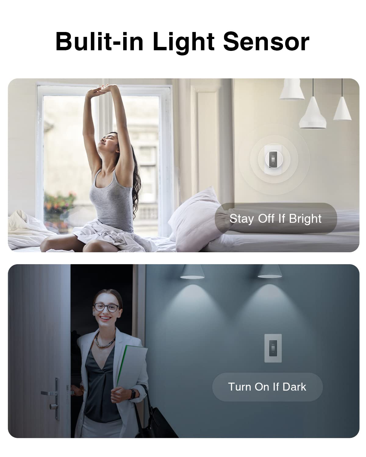 ORVIBO Matter-Certified Smart Dimmer Switch with Touchscreen, Wi-Fi Dimmable Light Switches Single Pole